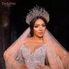 YouLaPan HP193P Wedding Headwear Necklace Earrings Jewelry Set Bride Headbands Rhinestone Headpiece Bridal Tiaras and Crowns 240301