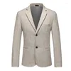 Men's Suits Boutique Fashion Business Blazers Cultivate One's Morality Leisure Suit Coat Gentleman's Wedding Presided Over Work Blazer