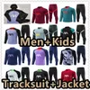 22 23 24 Tracksuit Soccer Jersey Shirt Football Jerseys Training Suft Jacket 2122 2023 2024 Chandal Futbol Survetement Foot Maillot de Mens and Kids Kit