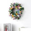 Decorative Flowers Wreaths Delightf Spring Flower Wreath Accessory Rose Decor Drop Delivery Home Garden Festive Party Supplies Otc6Q