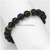 Perlé 8mm 10mm pierre naturelle à la main brins de perles bracelets de charme yoga bracelet élastique bijoux pour femmes hommes livraison directe bijoux Dhlow