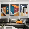 Dipinti Astratti Volto Stampa artistica Moderna geometrica Soggiorno Decor Tela Decorazione per interni294Y