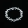 Strand Faceted Crystal Beaded Free Adjust 18cm Girth Elastic Cord Bracelet For Women Transparent Jewelry Accessory Wedding Gift
