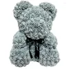 Dekoratif Çiçekler 1 PCS Yapay 40cm Teddy Rose Bear Girlfriend Yıldönümü Noel Sevgililer Günü Hediyesi Düğün Partisi İçin Mevcut