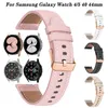 Ремешки для часов 20 мм, ремешок для браслета для Samsung Galaxy 6/5/4 44 40 мм Galaxy4 Classic 46 42 мм, кожаный ремень Watch5 Pro, браслет 45 мм Correa