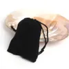 100st 7x9cm Velvet Drawstring Pouch Jewelry Bags Year Birthday Xmas Party Ball Gift Pochette Cadeau Sachet Bonbon 240309