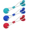 Pet Dog Self-playing Rubber Ball Toy w Suction Cup Interactive Molar Chew Toys for Dog Play Puppy TRB Toy Drop Y2003279B