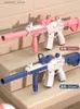 Zabawki Gun M416 Electric Water Gun Automatyczne tryskające karabin Blaster For Kids Swimming Beach Game Festival Festival Festival Kid Tob L240311