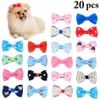 20 pièces couleur aléatoire chien chaton chiot mignon toilettage pour animaux de compagnie Floral solide coton arc fleur épingles à cheveux papillon pinces à cheveux cheveux Barrette246S