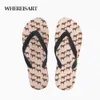 WHESISART 3D HORSEPRYCK KVINNA SOMMER FLOPS CASIAL Strand tofflor Sandal Flipflop för kvinnliga tofflor Kvinnliga gummiskor P3XD#