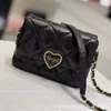 Petit sac carré avec chaîne Lingge pour femmes, vente en gros d'usine, nouvelle collection 2024, vent parfumé, amour, émail, une épaule, bandoulière, graisse