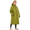 Costumi da bagno da donna Costumi da bagno da donna Impermeabile da surf Cambia veste Cappotto da esterno Giacca in lana d'agnello Mantello con cappuccio Spiaggia Surf Fodera piscina A Dhov7