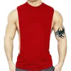 Canotte da uomo Canottiere estive da uomo in cotone di alta qualità senza maniche Camicie fitness Canotta casual da bodybuilding maschile Gilet da palestra taglie forti