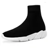 Casual Shoes Men Causal Sneakers Breathable Socks For Fashion Lightweight High Top Running Flats Boots Winter Plus Size 39-46