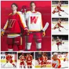 Calgary''Flames''Calgary Wranglers 11 Maillot de hockey de la saison inaugurale BREIT SUTTER CLARK BISHOP CONNOR ZARY ILYA SOLOVYOV EMILIO PETTERSEN IL