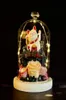 Couronnes de fleurs décoratives Rose éternelle avec chat porte-bonheur, fleurs artificielles Feng Shui, décoration en verre pour la saint-valentin Gif653879558