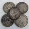 Bir set 1891-19025pcs Alman Doğu Afrika 1 Rupie Coin Guilmus II Imperator Pirinç Zanaat Süsleri255h