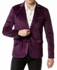 Costumes pour hommes 2024 costume automne et hiver mode européenne col en v velours 2 boutons manteau robe de mariée