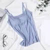 Camisoles Tanks Schicke Camisole-Tops Verstellbare Träger Dünner gepolsterter BH Slim Fit Tank Dehnbare Weste Alltagskleidung