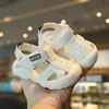 Baby Shoes Summer Sandals Boys Toddler Girl Sandalia Infantil Fashion PU Soft Sole Non-slip Chaussure Bebe Fille Kids 0-3 Years 240301