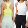 LU-L2002 Women Sports Yoga Bra Sexig tank top tight yoga väst en ny känsla med bröstkudde andningsbar nära åttill yoga topp