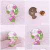 Cartoon Accessories Peony Manatee Protection Enamel Brooch Pin Backpack Hat Bag Collar Lapel Pins Badges Women Mens Fashion Jewelry Dr Otstd