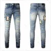 Designer Jeans for Mens Jeans Hiking Pant gescheurd Hip Hop High Street modemerk Pantalones Vaqueros Para Hombre Motorcycle Embroidery Close Fitting 284