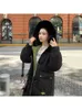 Женские плащи, пуховик на хлопковой подкладке, зимняя одежда, 2024, длинное пальто в корейском стиле, костюм для хлеба