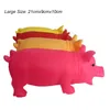 Pig Grunt Squeak Dog Toys Cat Chewing Toy Cute Rubber Pet Dog Valp Spela Pig Toy Squeaker Squeaky med sund stor storlek266n