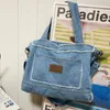 Bag Jean Crossbody Fashion Denim Pouch Large Capacity Multifunctional Retro Versatile Satchel