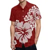 Feestjurken Polynesische Zomer Paar Hawaii Vrouwen Sexy Fishtail Jurk Samoa Mannen Wave Shirt Lotusblad Zoom Vloer Zachte Lange Rok