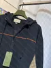 Jaqueta de designer de malha esportiva com capuz jaqueta de manga comprida 24ss primavera/verão nova jaqueta masculina frete grátis