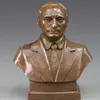 WBY --- 516 BRONZE COPPER CARVING STATUE VLADIMIR PUTIN BUST FIGURINE ART SCULPTURE320D