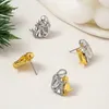 Dangle Earrings 2024 Gold Silver Color Little Girl And Dog Hugging Stud Fashion Design Stainless Steel Earring Party Jewelry Gifts