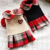 Dog Apparel College Style Puppy Cat Dresses For Yorkies Chihuahua Clothing Soft Plaid Pet Dogs Cats Pets Tutu kjolklänning2957