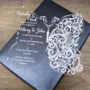 2017 Acrylic Clear Clear Butterfly Card Card Butterfly Butterfly دعوات الدعوات الأكريلية دعوات الزفاف 1LOT100P249I