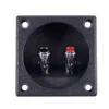 Dekorativa objekt Figurer Bindande typform Post Box Black Square Double Terminal Speaker Cup309n