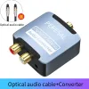 Converter Protable 3,5 mm Jack Coaxial Optical Fiber Digital till Analog Audio Aux RCA L/R Converter SPDIF Digital Audio Decoder Amplifier