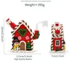 1 pk, 5,1 -inch glazen waterpijp, polymeerklei kerstthema glas roken met cartoon huis, gloed in donker, kerstboom, kerst sneeuwmanhome bureaubladdecoratie