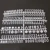 Filtbrevskivor Stencils Die Cutting Letters Alfabetet Scrapbook 170 Tecken ord Meddelande Signs260p