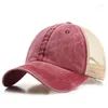 Casquettes de baseball VACIGODEN Mode d'été Casquette de baseball en maille fine Hommes Femmes Lavage Coton Cowboy Chapeau Sports de plein air Respirant Protection solaire