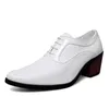 Dress Shoes Banquette High-heel Mens Dressed Heels Elegant Child Men's Black Sneakers Sport Super Comfortable Upper