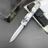 Micro Geisha UT85 AUTO Knife D2 Лезвия разных стилей с алюминиевой ручкой с ЧПУ Тактические уличные военные автоматические ножи с черным нейлоновым чехлом