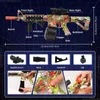 Gun Toys Crystal Bomb AKM Automatisk M416 Electric Burst M Childrens Chicken Toy QBZ Assault Rifle Water Bomb Toy Gun L240311