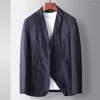Erkek Suits Erkekler Yüksek Kaliteli Mavi Yeşil Ofis Giyim Takım Blazer Artı Boyut İnce İş Girişli Ceket Erkek İnce Fit Ceket M-4XL