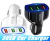 Samsung Galaxy S20 CAR CHARGER ADAPTER USB 3 PORT UNIVERSAL HUAWEI NOKIA携帯電話充電器付きCARSUNG GALAXY S20 CAR CHARGER ADAPTER 3ポート用の車充電器25A Packag6739137