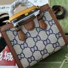 5A Bags G686864 17cm Bamboo 1947 Blue Jumbo Top Handle Tote Bag Discount Designer Purses For Women With Box Fendave