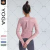 Aloyoga Diseñador de mujeres Al Yoga Legging Verano Cintura alta Levantamiento de cadera Sin rastro Pantalones desnudos Aloyoga Manga larga Secado rápido Deportes Top ajustado Transpirable Profesional2 132