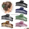 Grampos de cabelo Barrettes Cabelo Garra Clipes 4 Polegada Antiderrapante Grande Caranguejo Grampos Para Mulheres Acessórios Finas Barrette Drop Delivery Jóias H Dhush