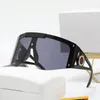 Klasyczne okulary przeciwsłoneczne męskie okulary przeciwsłoneczne projektantka Kobieta One Piece soczewki gogle Trend Kolor Duża rozmiar jazdy Spektakl na okulary 267W